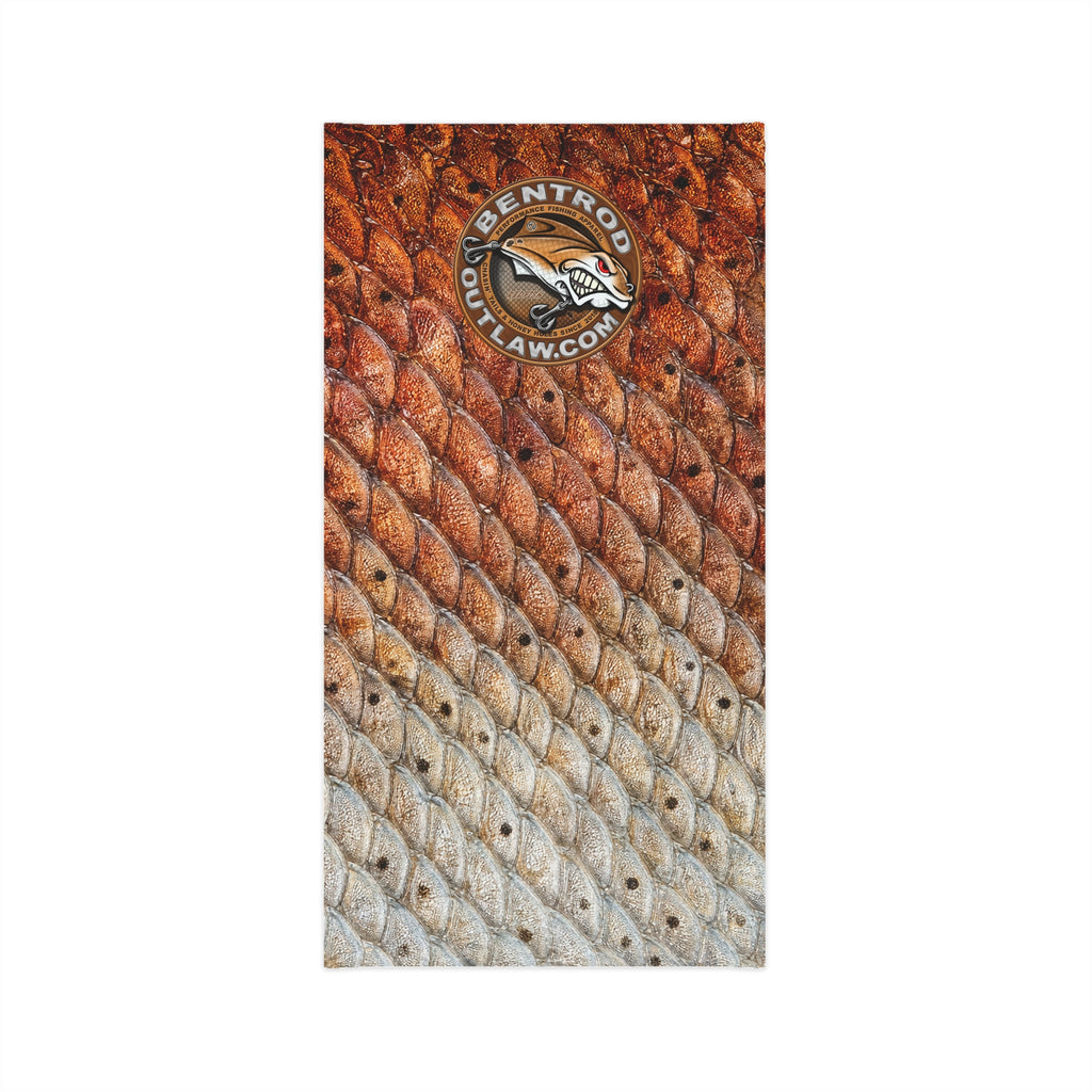 The Bentrod Outlaw Seal — Redfish Edition Neck Gaiter | Fish Scale Print, UPF 50+ Fishing Sun Gaiter