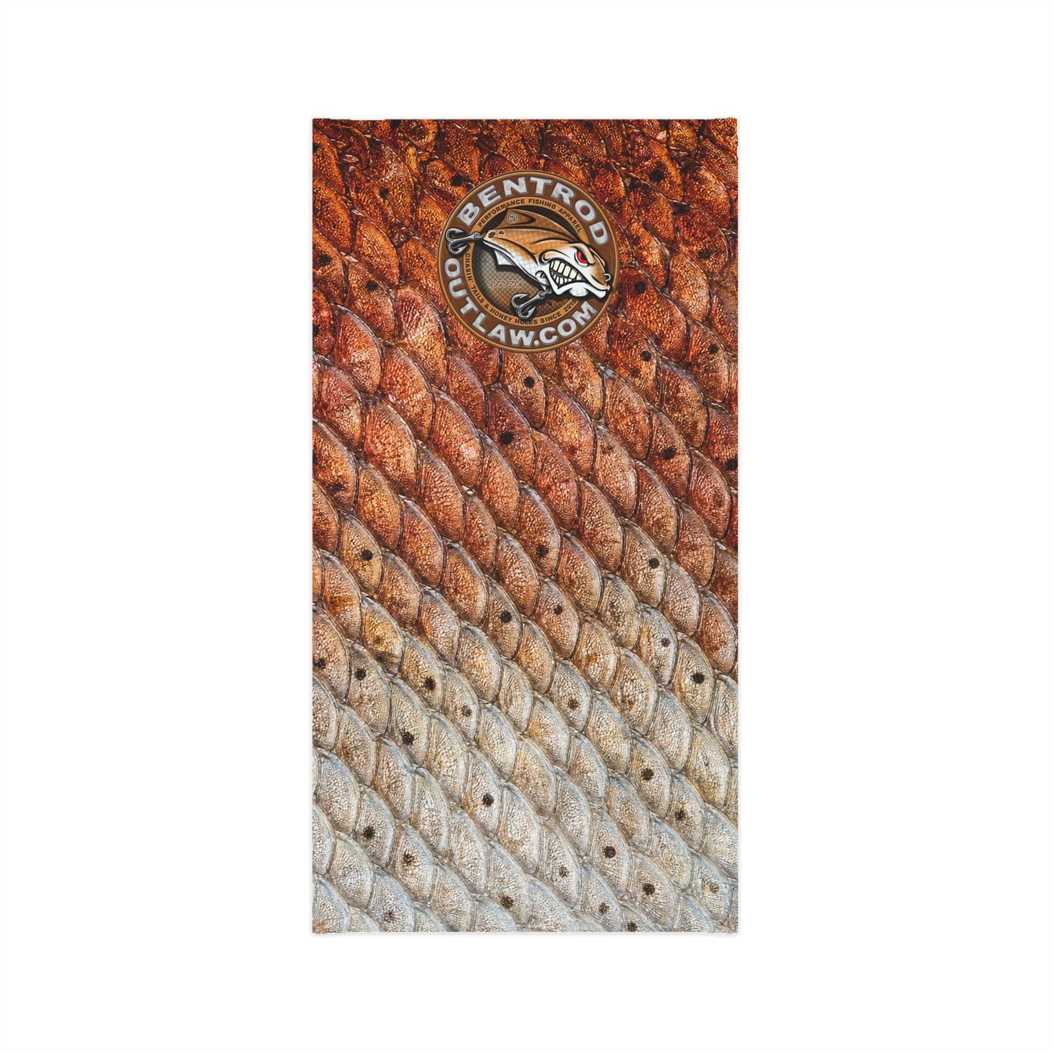 The Bentrod Outlaw Seal — Redfish Edition Neck Gaiter | Fish Scale Print, UPF 50+ Fishing Sun Gaiter