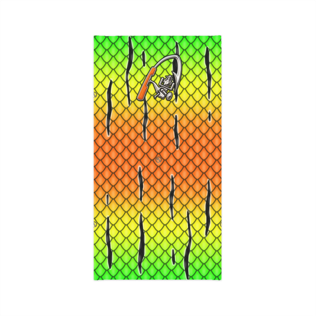 The Bentrod Outlaw Seal — Firetiger Lure Edition Neck Gaiter | Fish Scale Print, UPF 50+ Fishing Sun Gaiter
