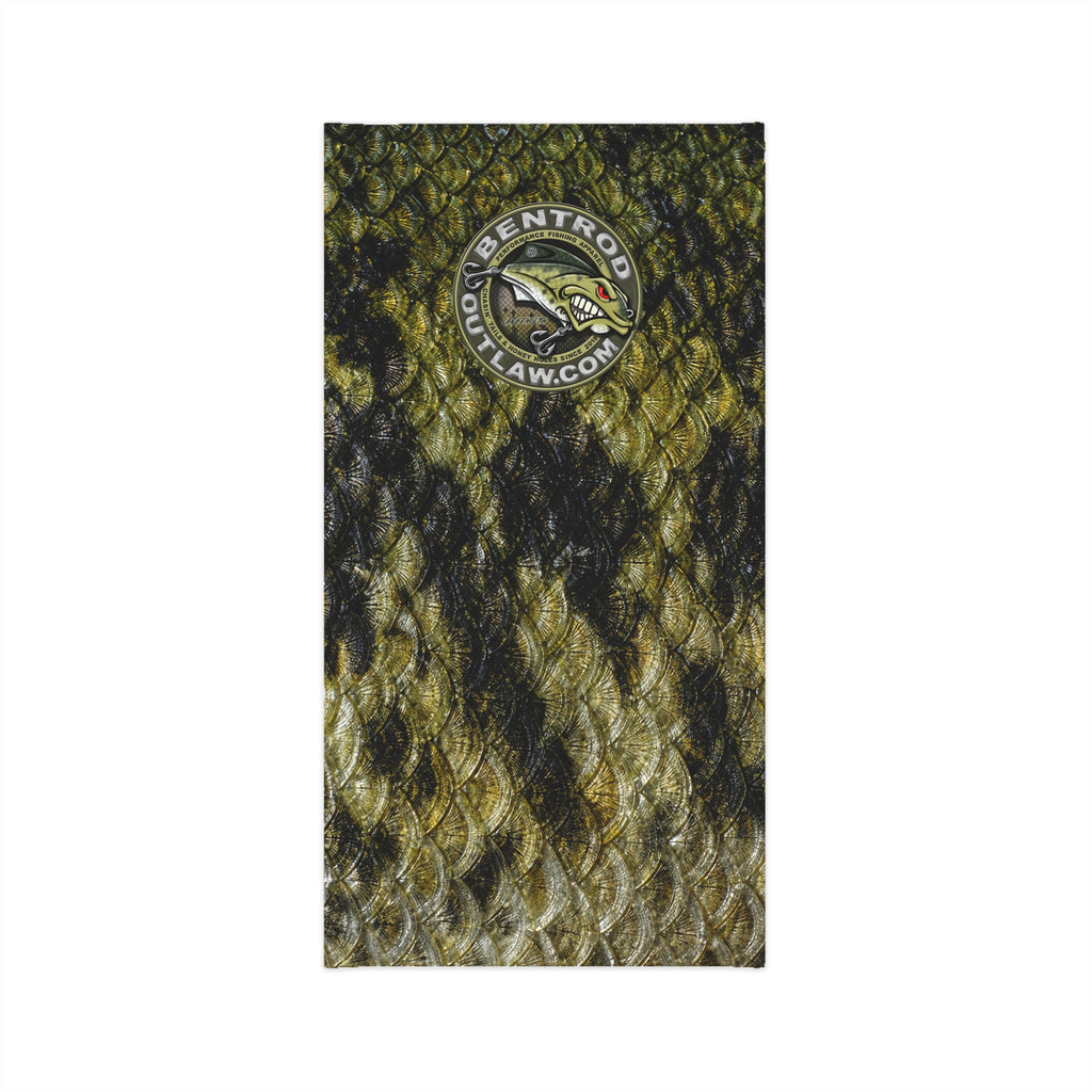 The Bentrod Outlaw Seal — Largemouth Bass Edition Neck Gaiter | Fish Scale Print, UPF 50+ Fishing Sun Gaiter