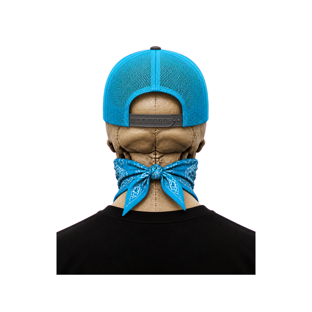 The Bent Rod Curved Bill — Neon Blue