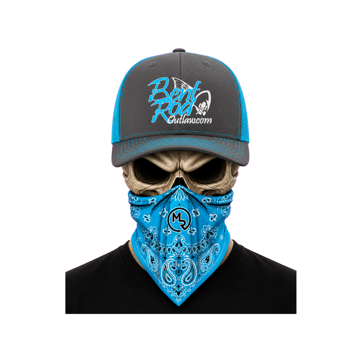 The Bent Rod Curved Bill — Neon Blue