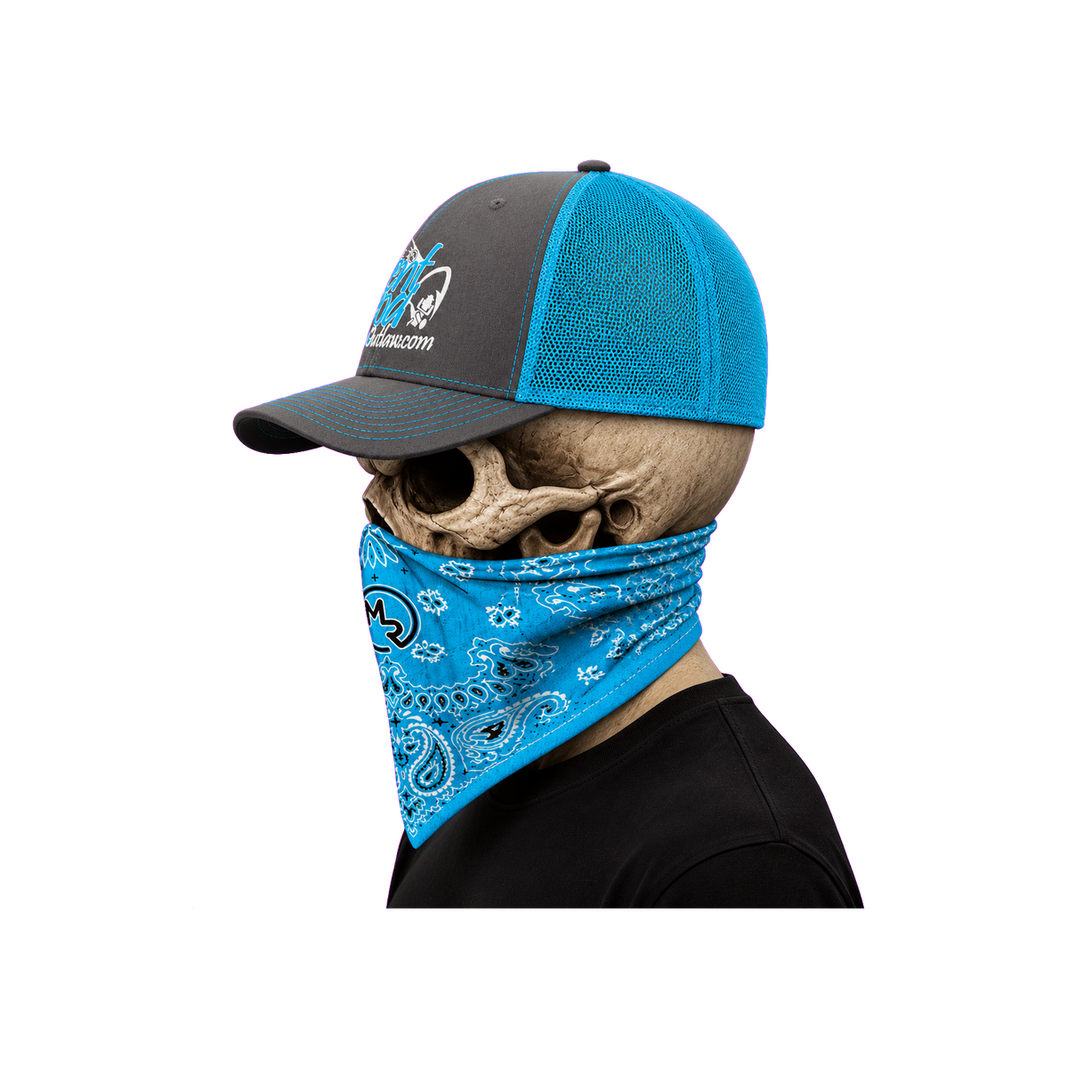 The Bent Rod Curved Bill — Neon Blue