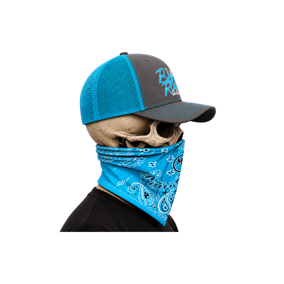 The Bent Rod Curved Bill — Neon Blue