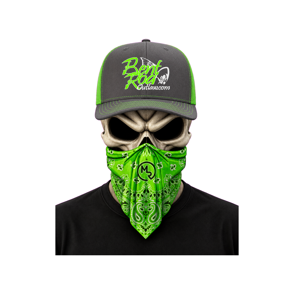 The Bent Rod Curved Bill — Neon Green