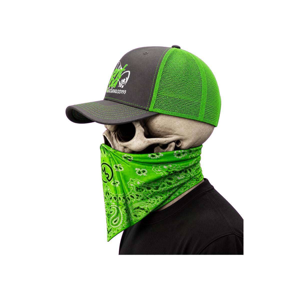 The Bent Rod Curved Bill — Neon Green