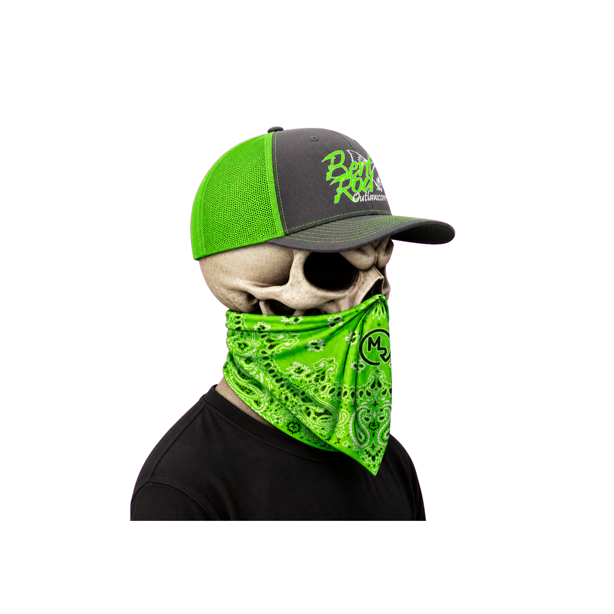 The Bent Rod Curved Bill — Neon Green