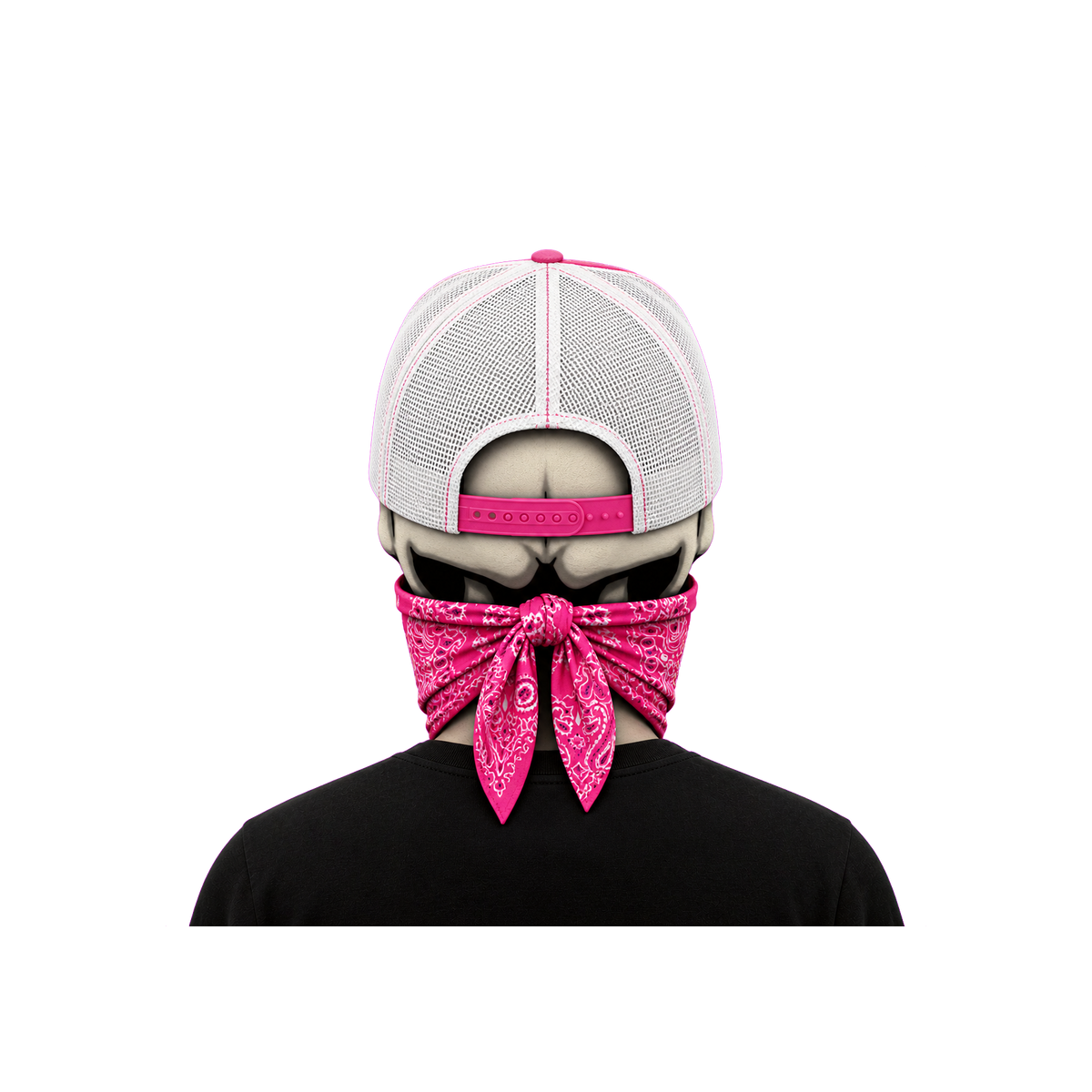 The Bent Rod Curved Bill — Pink/White