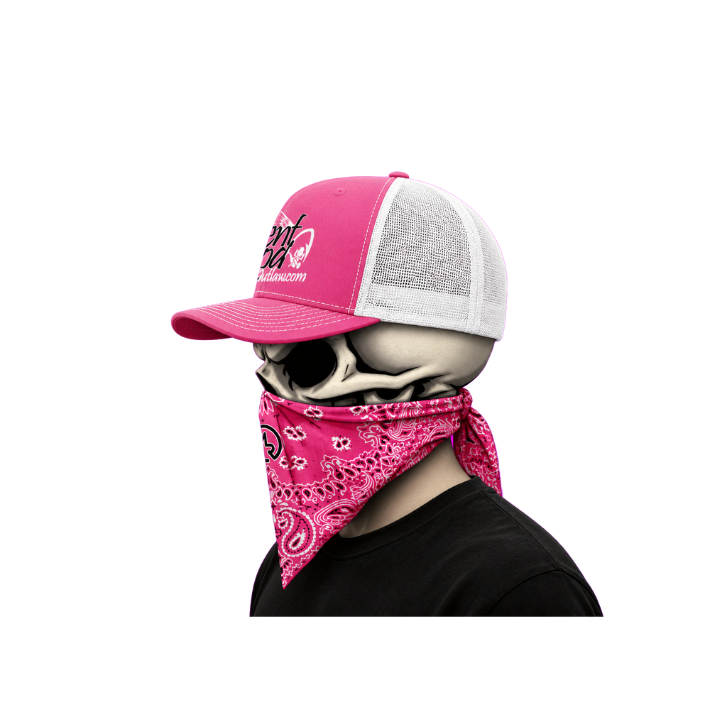 The Bent Rod Curved Bill — Pink/White