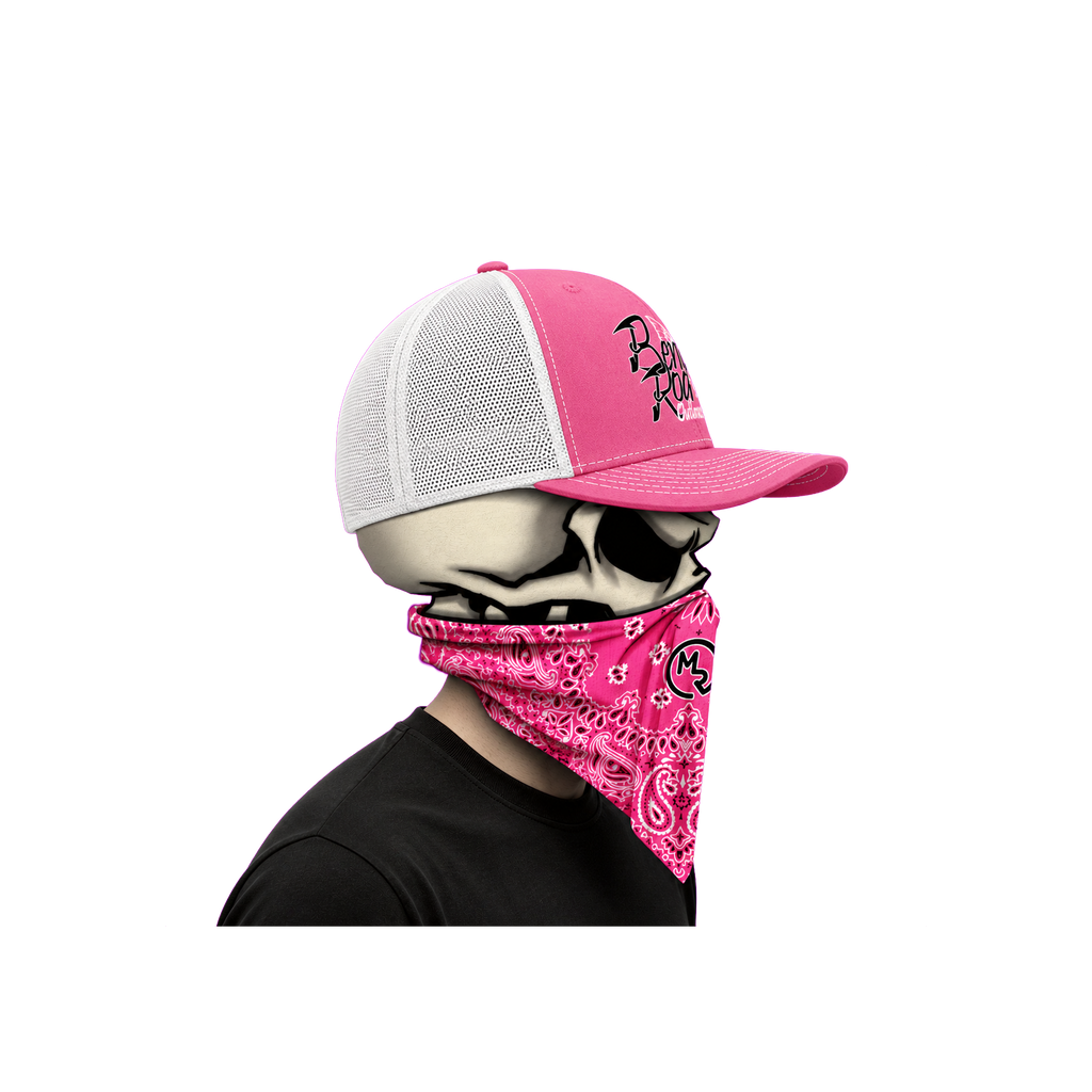 The Bent Rod Curved Bill — Pink/White