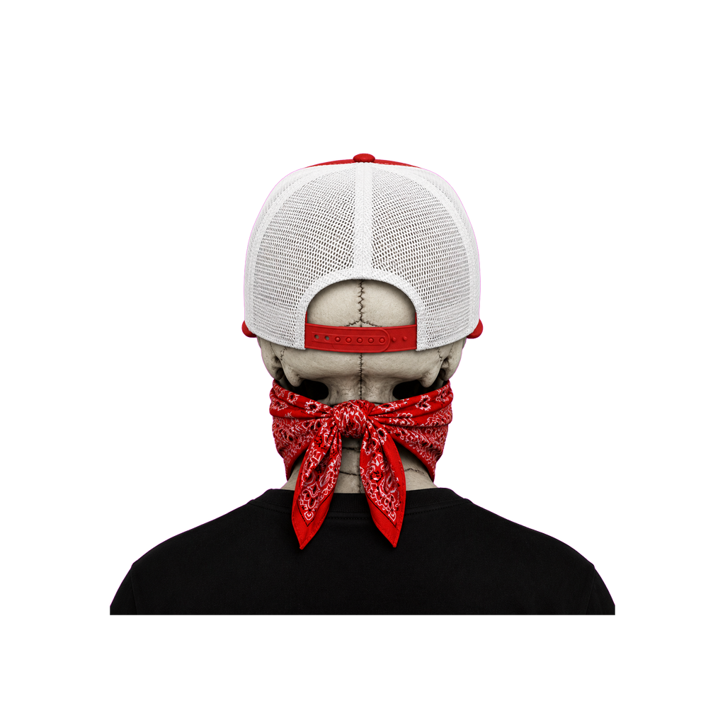 The Bent Rod Curved Bill — Red/White