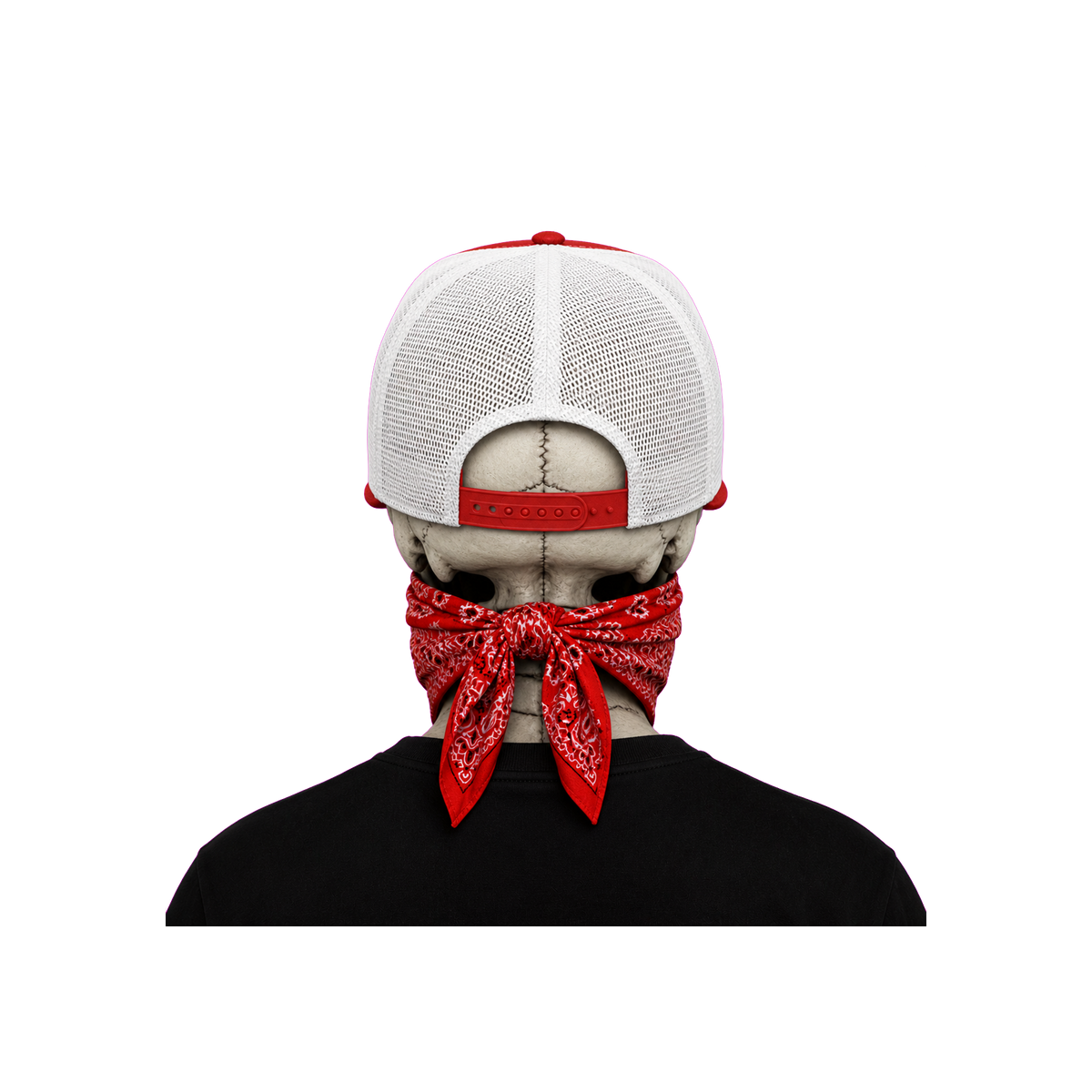 The Bent Rod Curved Bill — Red/White