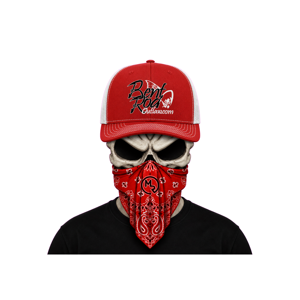 The Bent Rod Curved Bill — Red/White