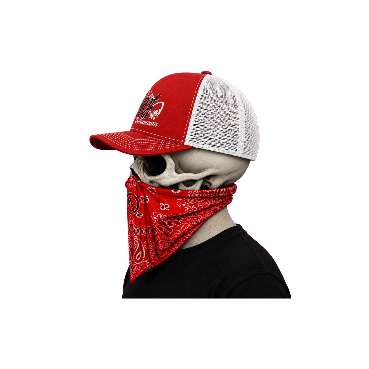 The Bent Rod Curved Bill — Red/White