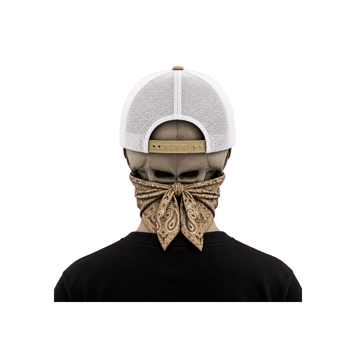 The Bent Rod Curved Bill — Tan/White