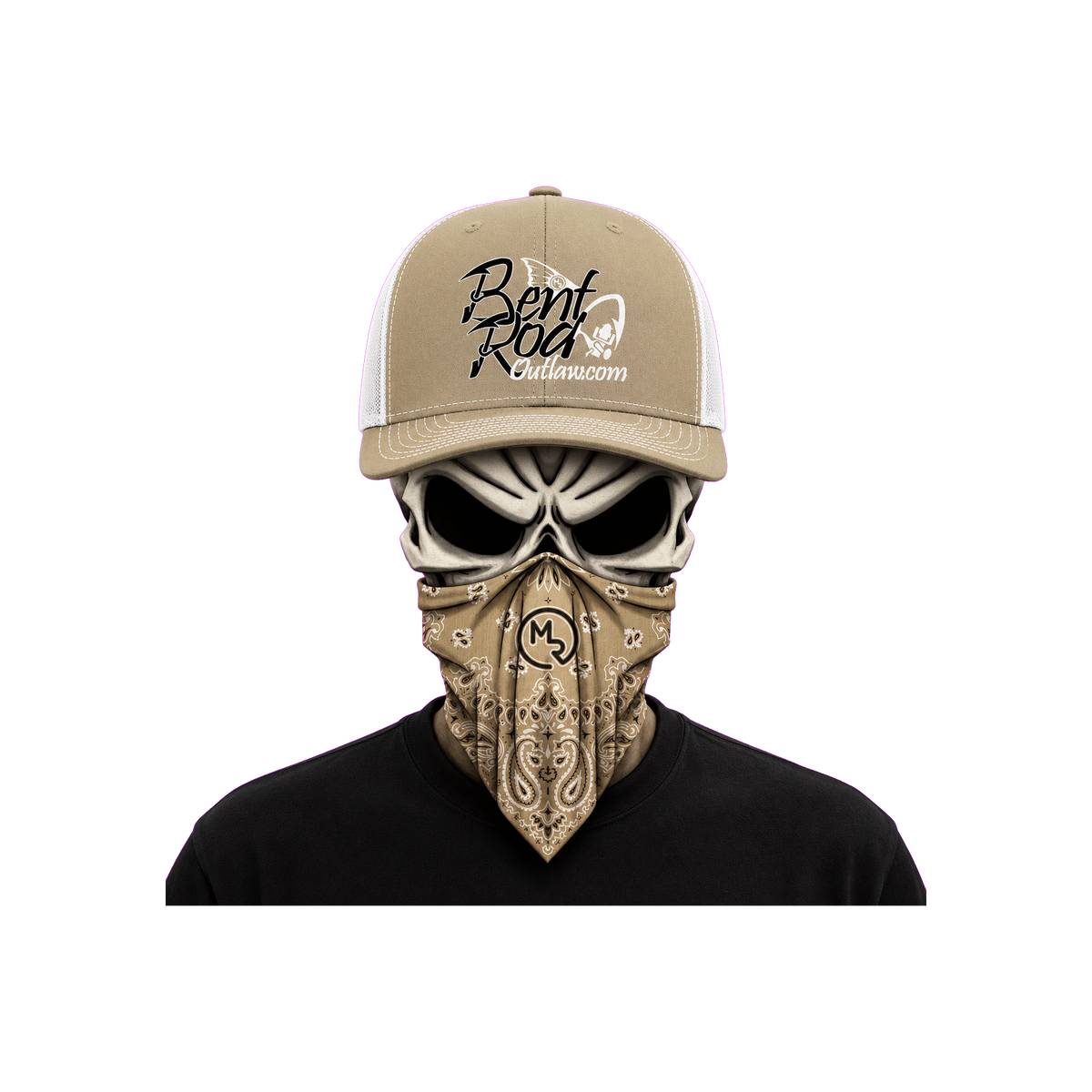 The Bent Rod Curved Bill — Tan/White