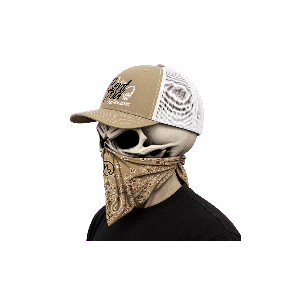 The Bent Rod Curved Bill — Tan/White